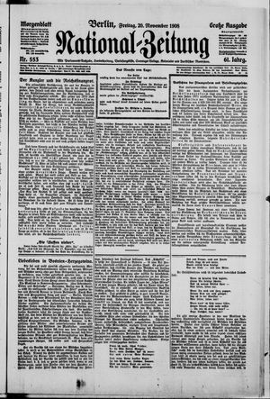 Nationalzeitung on Nov 20, 1908
