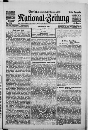 National-Zeitung vom 21.11.1908