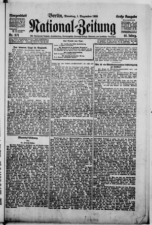 National-Zeitung on Dec 1, 1908