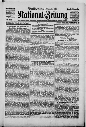 National-Zeitung on Dec 1, 1908