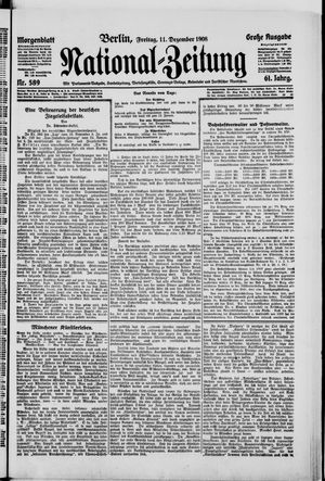 National-Zeitung on Dec 11, 1908