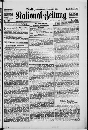 National-Zeitung vom 17.12.1908