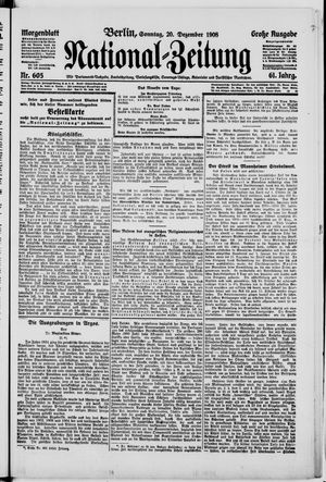 National-Zeitung vom 20.12.1908