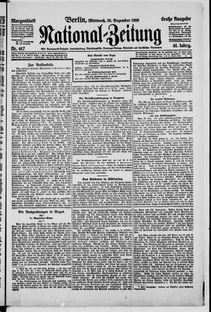 National-Zeitung vom 30.12.1908