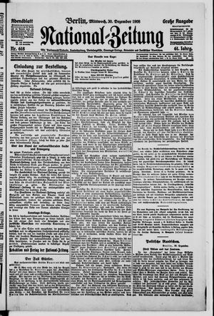 National-Zeitung vom 30.12.1908