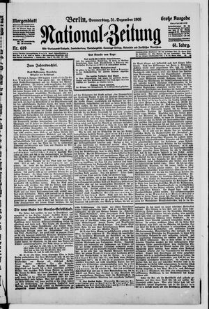 Nationalzeitung on Dec 31, 1908