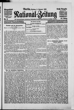 Nationalzeitung vom 08.01.1909