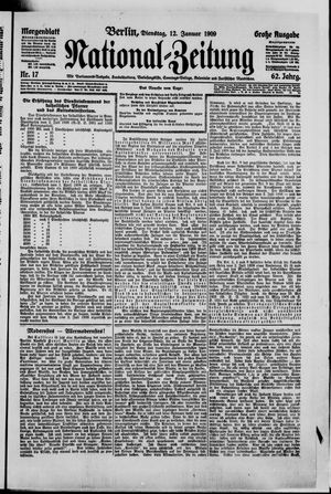 Nationalzeitung vom 12.01.1909