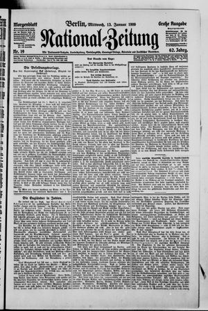 Nationalzeitung vom 13.01.1909