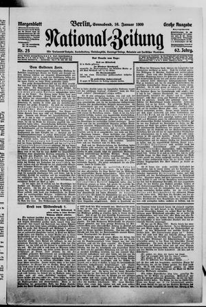 Nationalzeitung vom 16.01.1909