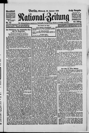 Nationalzeitung vom 20.01.1909