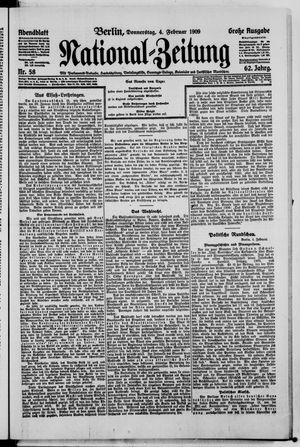 Nationalzeitung vom 04.02.1909