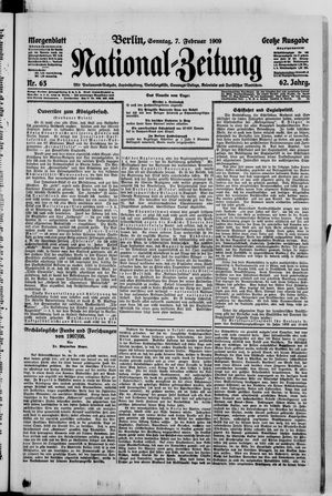 National-Zeitung vom 07.02.1909