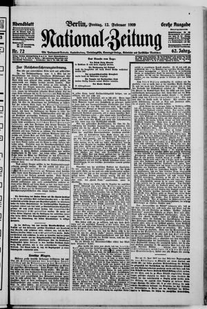 Nationalzeitung vom 12.02.1909