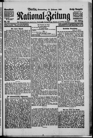 National-Zeitung vom 18.02.1909