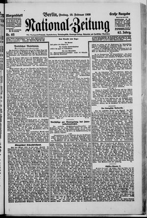 Nationalzeitung vom 19.02.1909