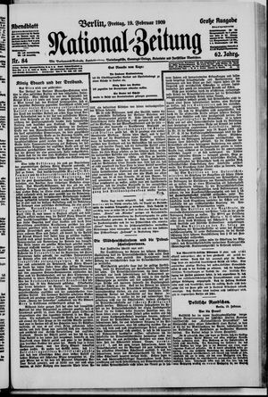 Nationalzeitung vom 19.02.1909