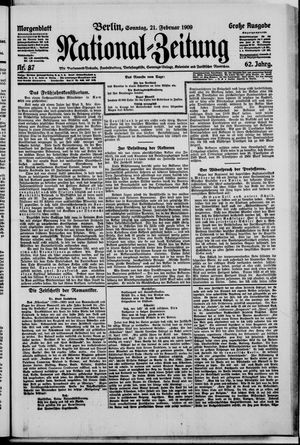 Nationalzeitung vom 21.02.1909