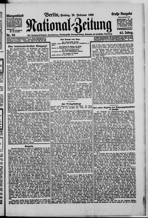 Nationalzeitung vom 26.02.1909
