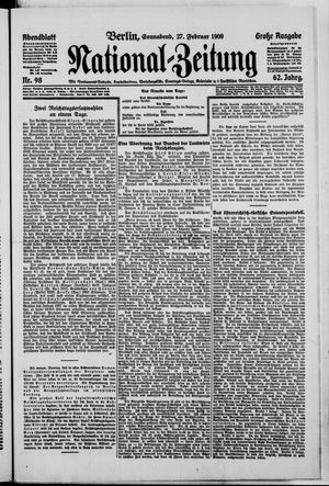 National-Zeitung vom 27.02.1909
