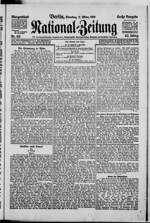 Nationalzeitung vom 09.03.1909