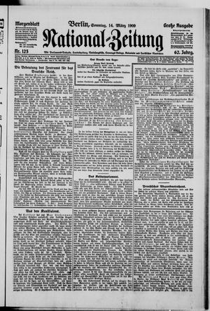 Nationalzeitung vom 14.03.1909