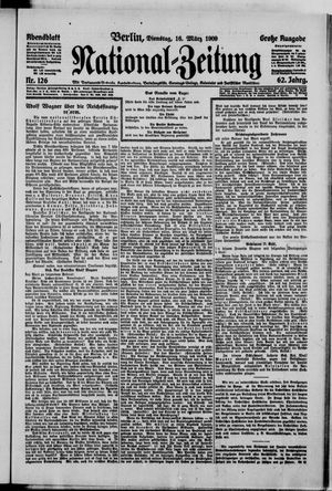 Nationalzeitung vom 16.03.1909