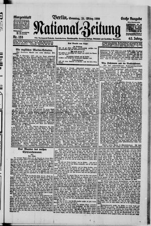 Nationalzeitung vom 21.03.1909