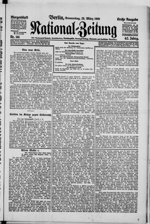 Nationalzeitung vom 25.03.1909