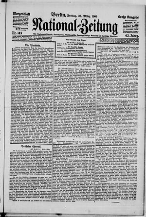 Nationalzeitung vom 26.03.1909