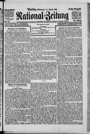 Nationalzeitung vom 14.04.1909