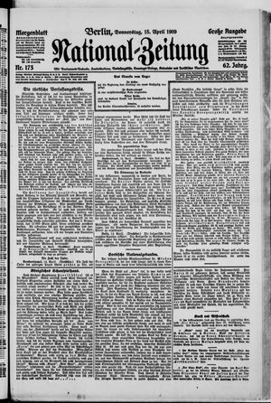 Nationalzeitung vom 15.04.1909