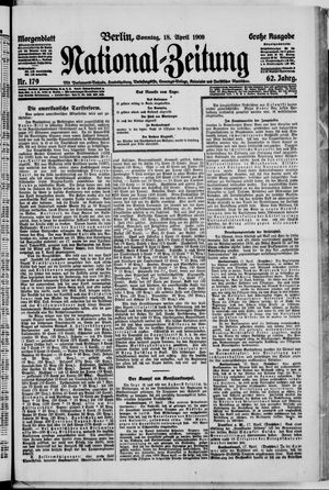 National-Zeitung vom 18.04.1909