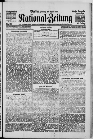 National-Zeitung vom 23.04.1909