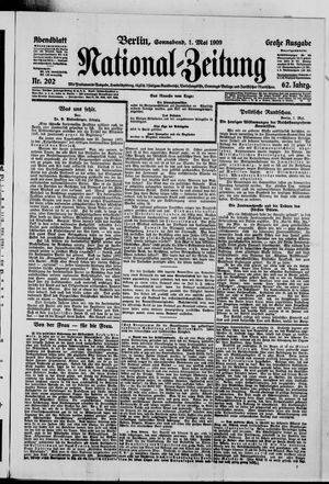 National-Zeitung vom 01.05.1909