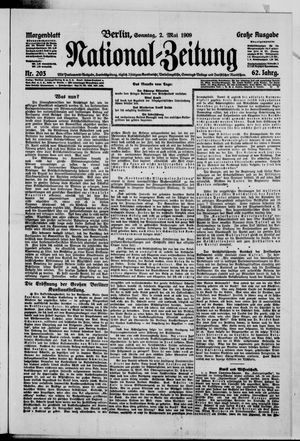 Nationalzeitung vom 02.05.1909
