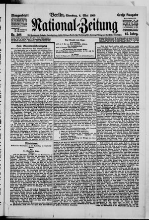 Nationalzeitung vom 04.05.1909