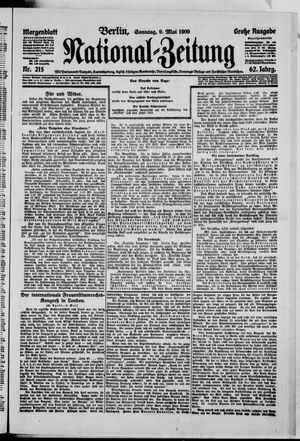 Nationalzeitung vom 09.05.1909