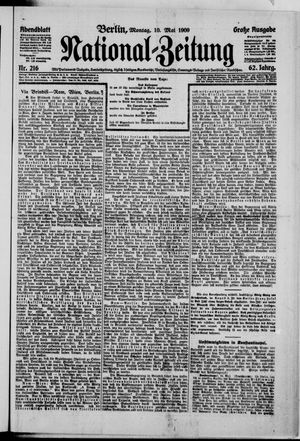 Nationalzeitung vom 10.05.1909