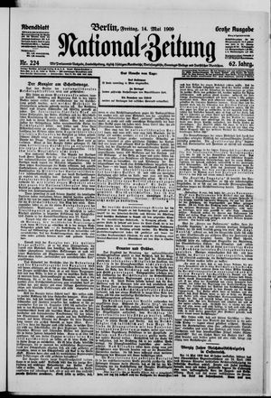 Nationalzeitung vom 14.05.1909