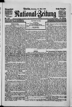 Nationalzeitung vom 16.05.1909