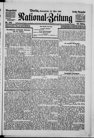 Nationalzeitung vom 22.05.1909