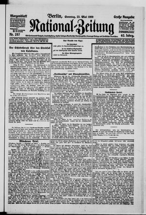Nationalzeitung vom 23.05.1909