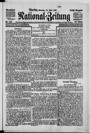 Nationalzeitung vom 24.05.1909