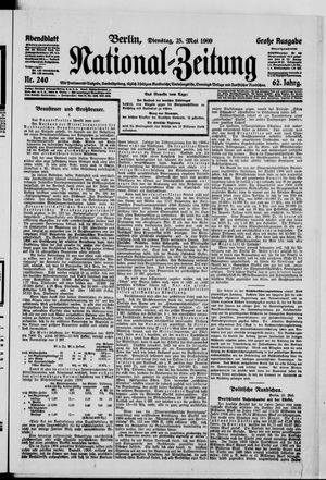 Nationalzeitung vom 25.05.1909