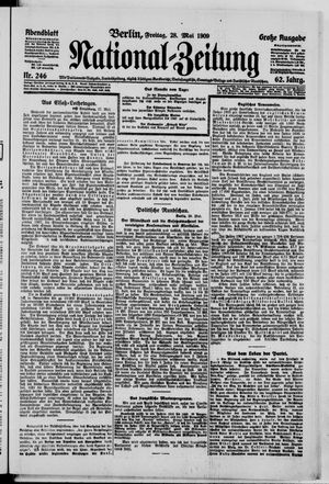 National-Zeitung vom 28.05.1909