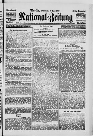 Nationalzeitung vom 09.06.1909