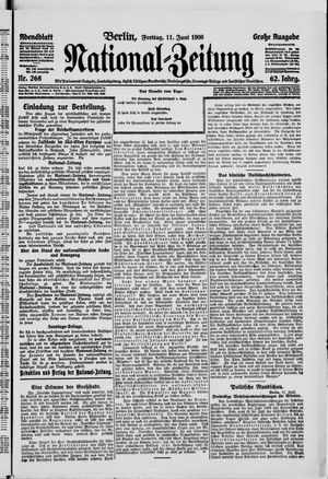 Nationalzeitung vom 11.06.1909