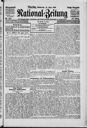 Nationalzeitung vom 16.06.1909