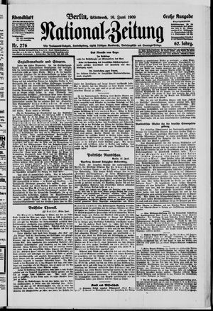 Nationalzeitung vom 16.06.1909